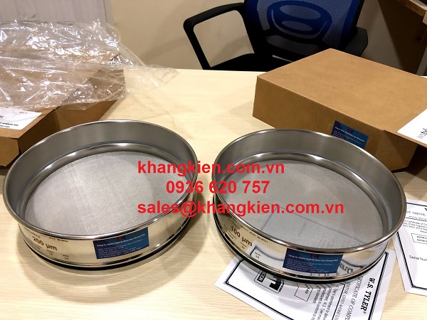 Sàng tyler lưới và khung bằng thép không rỉ