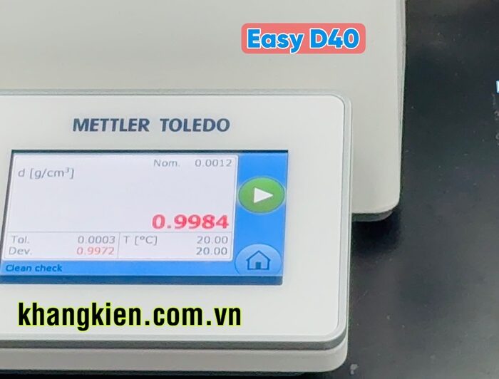 Màn hình hiển thị máy đo tỷ trọng Mettler Toledo Easy D40