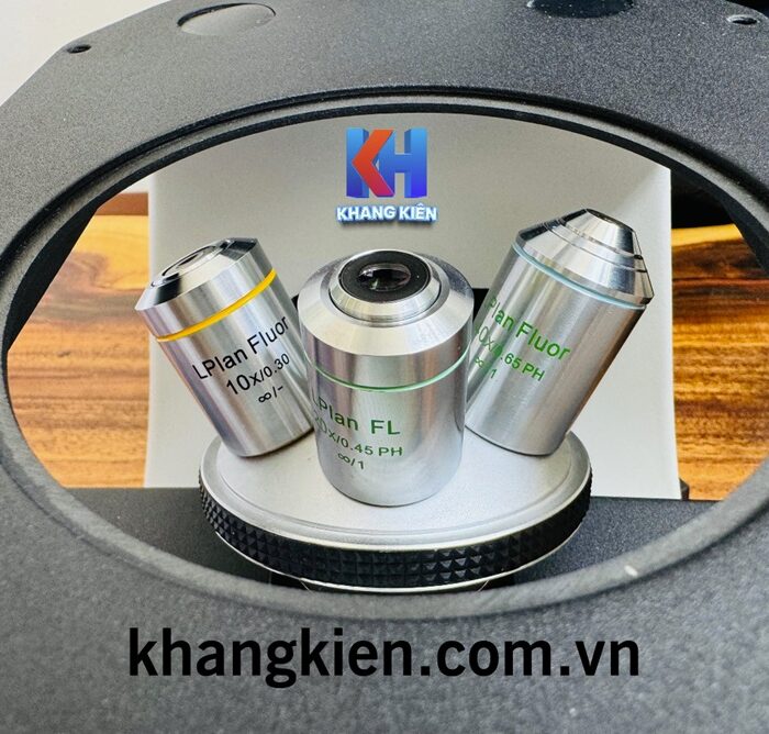 Vật kính Euromex Fluarex 10x và vật kính Fluarex PLPH 20x, S40x IOS