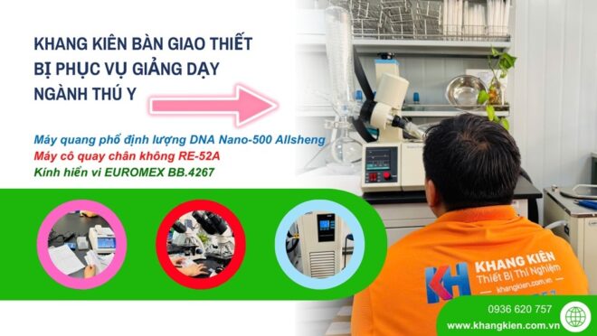 Khang Kiên bàn giao thiết bị phục vụ giảng dạy Ngành Thú Y