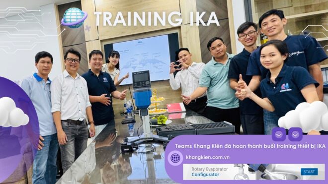 Teams Khang Kiên đã hoàn thành buổi training thiết bị IKA
