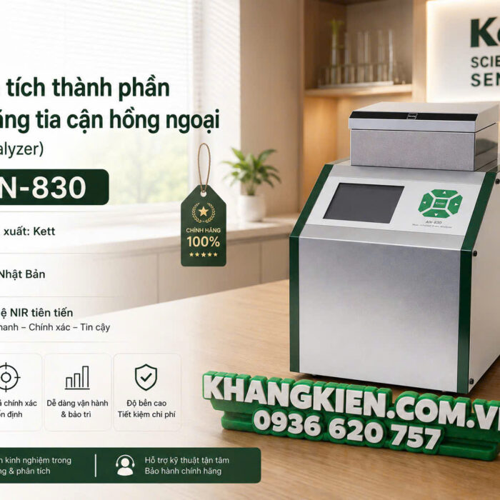 Máy phân tích thành phần hạt gạo bằng tia cận hồng ngoại (NIR Grain Analyzer), model AN-830, dùng để đo độ ẩm, protein và hàm lượng amylose trong gạo.